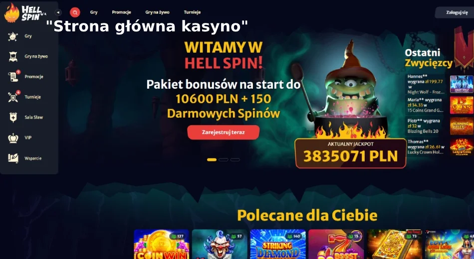 Główna strona Hellspin kasyno